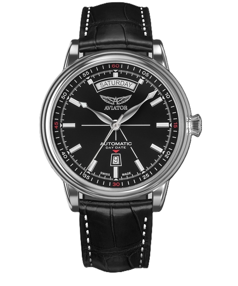 Zegarek Aviator Douglas Day Date V.3.20.0.142.4 (V32001424)