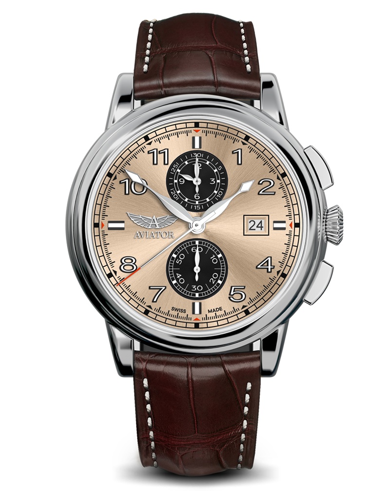 Zegarek Aviator Douglas Quartz Chronograph V.2.45.0.409.4 (V24504094)