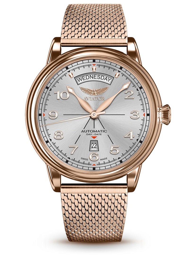 Zegarek Aviator Douglas Day Date Limited Edition V.3.44.2.400.5 (V34424005)