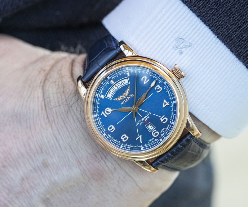 Zegarek Aviator Douglas Day Date Limited Edition V.3.44.2.402.0 (V34424020)