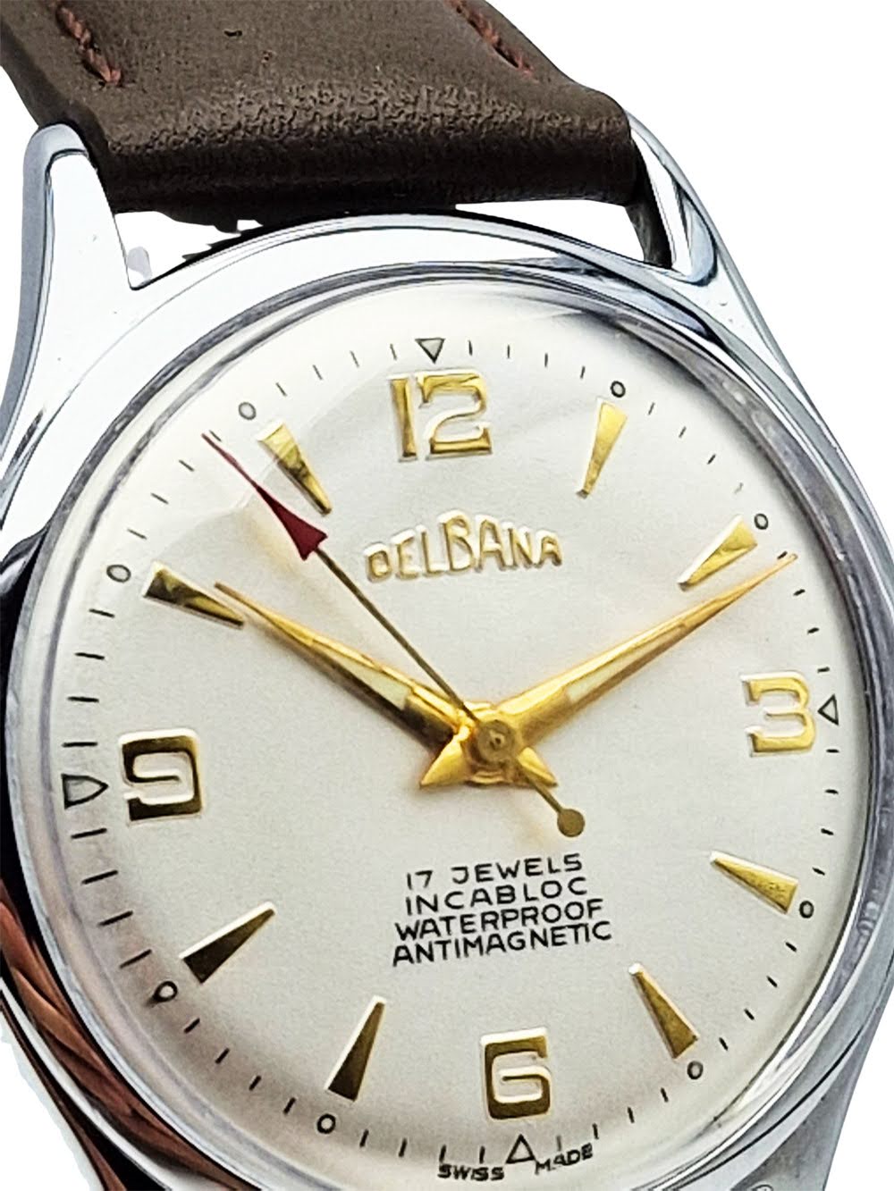 Delbana 17 Jewels Incabloc lata 50. - profesjonalna renowacja!