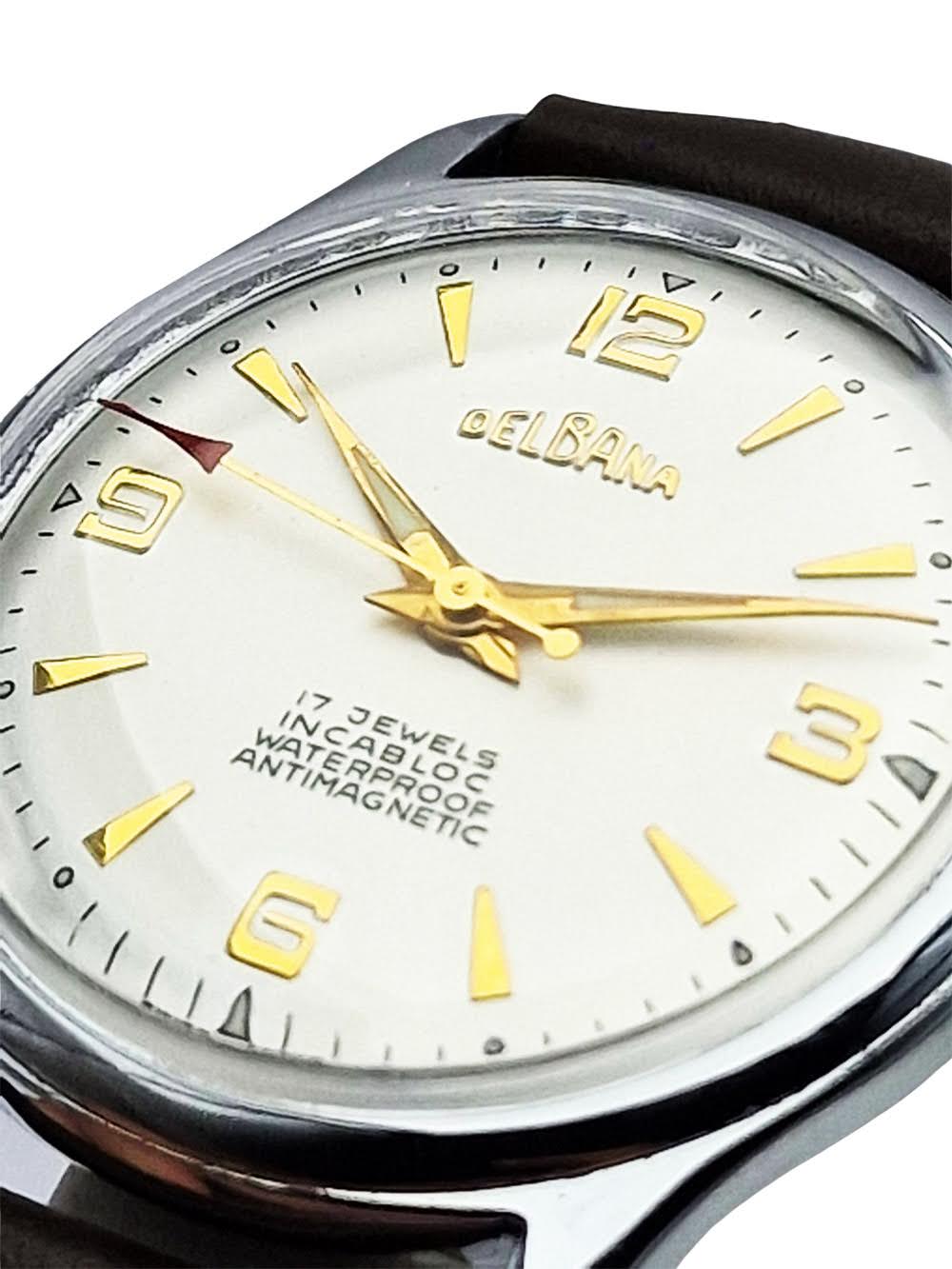 Delbana 17 Jewels Incabloc lata 50. - profesjonalna renowacja!