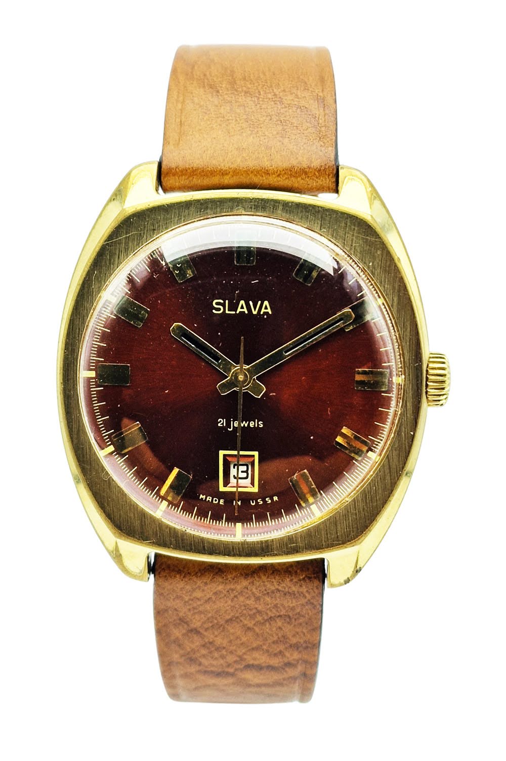 Pozłacana Slava 21 Jewels Cal.2414 - doskonały stan! Kraków.