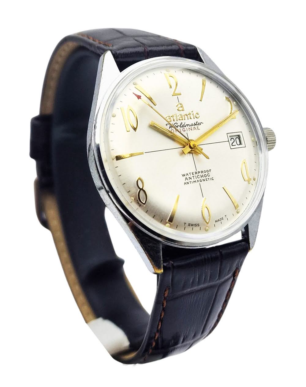 Atlantic Worldmaster Original 17 Jewels 969 - doskonały stan!