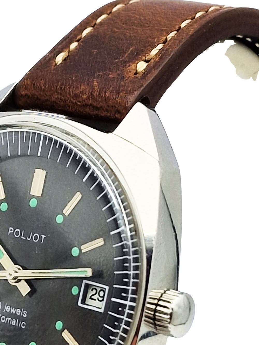 Stalowy Poljot Automatic 2616.2H - rzadka konfiguracja!