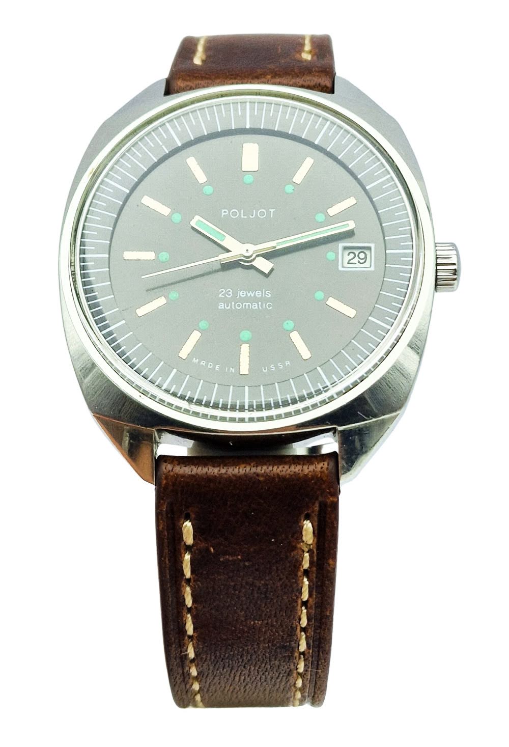 Stalowy Poljot Automatic 2616.2H - rzadka konfiguracja!