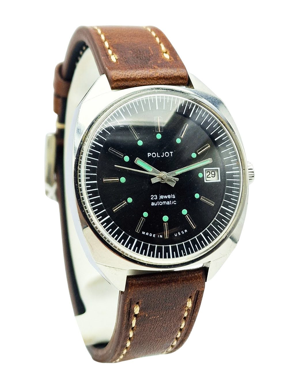 Stalowy Poljot Automatic 2616.2H - rzadka konfiguracja!