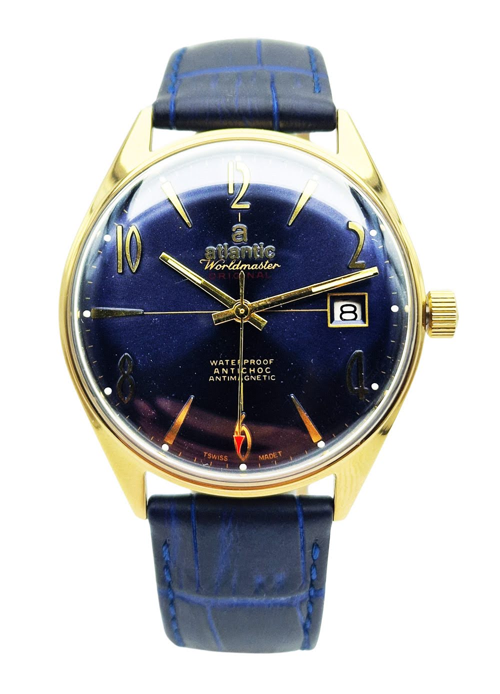 Atlantic Worldmaster Original 17 Jewels FHF 974 - doskonały stan! Kraków