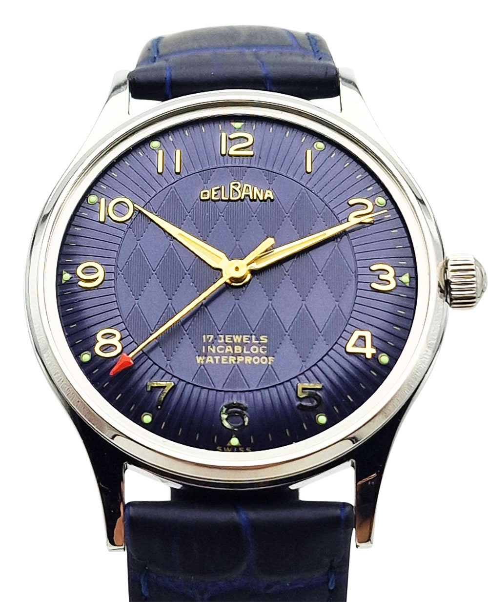 Delbana 17 Jewels F465 - tarcza z pięknym giloszem!