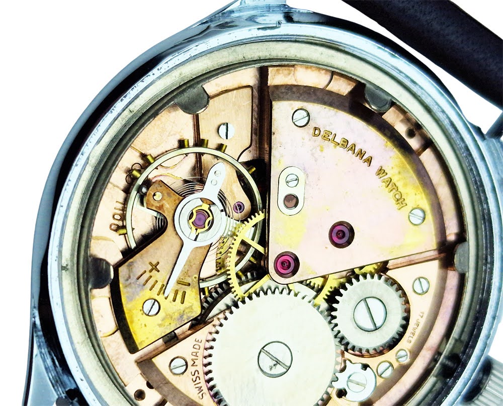 Piękna Delbana 17 Jewels ETA 1100 - doskonały stan!