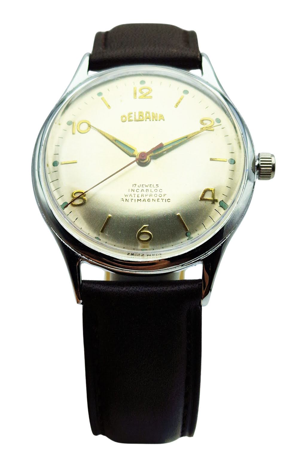 Piękna Delbana 17 Jewels ETA 1100 - doskonały stan!