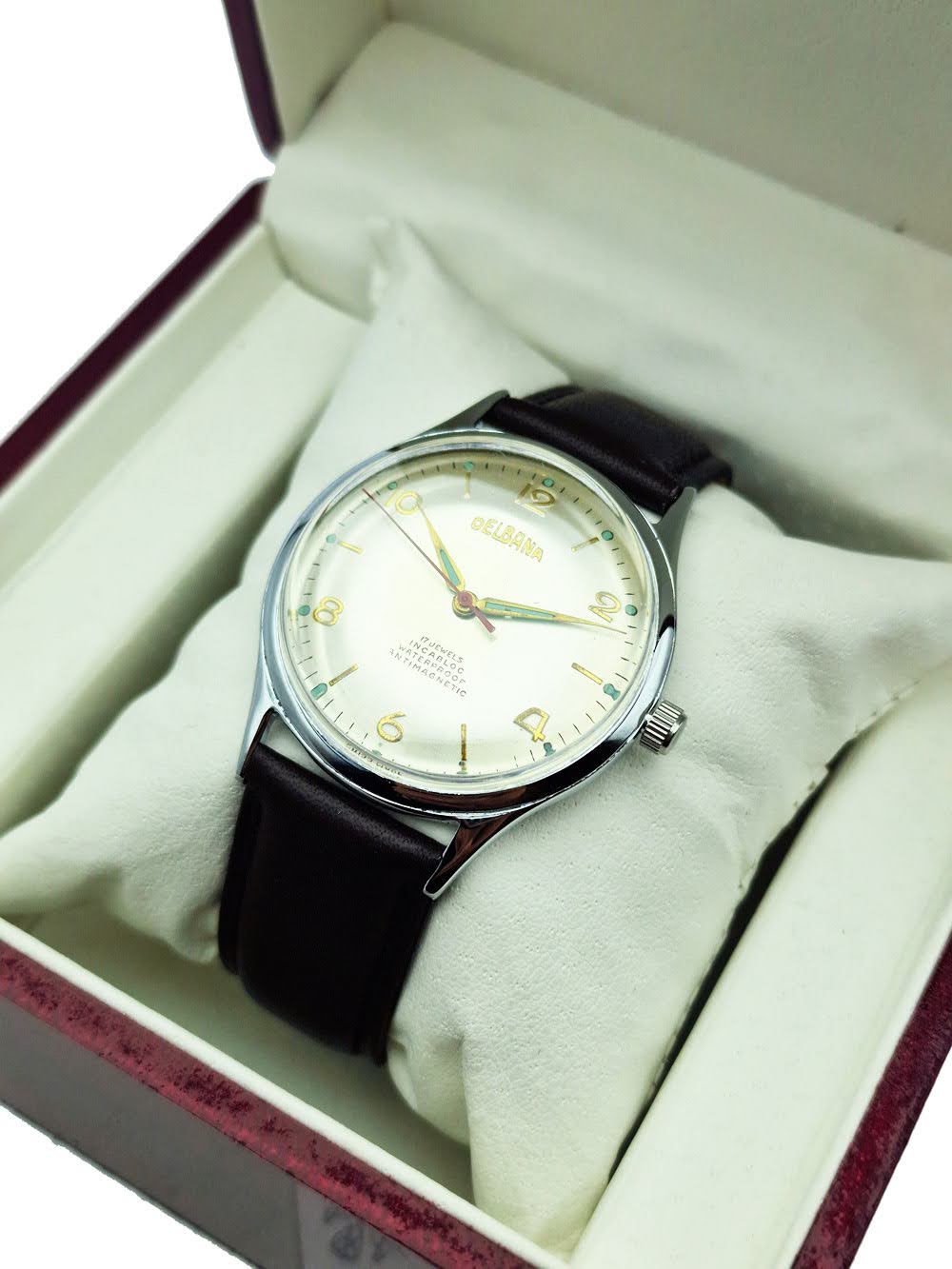 Piękna Delbana 17 Jewels ETA 1100 - doskonały stan!