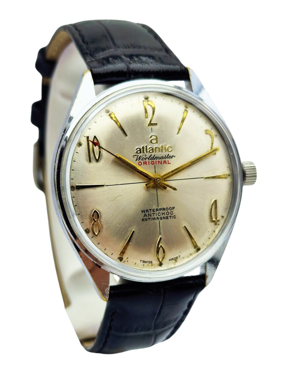 Atlantic Worldmaster Original 17 Jewels 969 - doskonały stan!