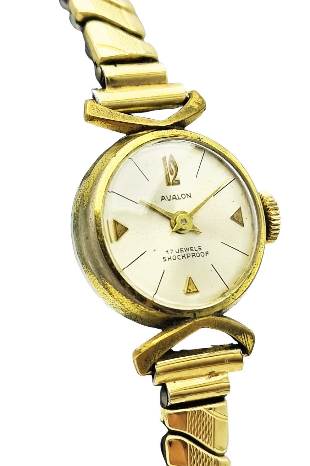 Pozłacany Avalon 17 Jewels - dobry stan!