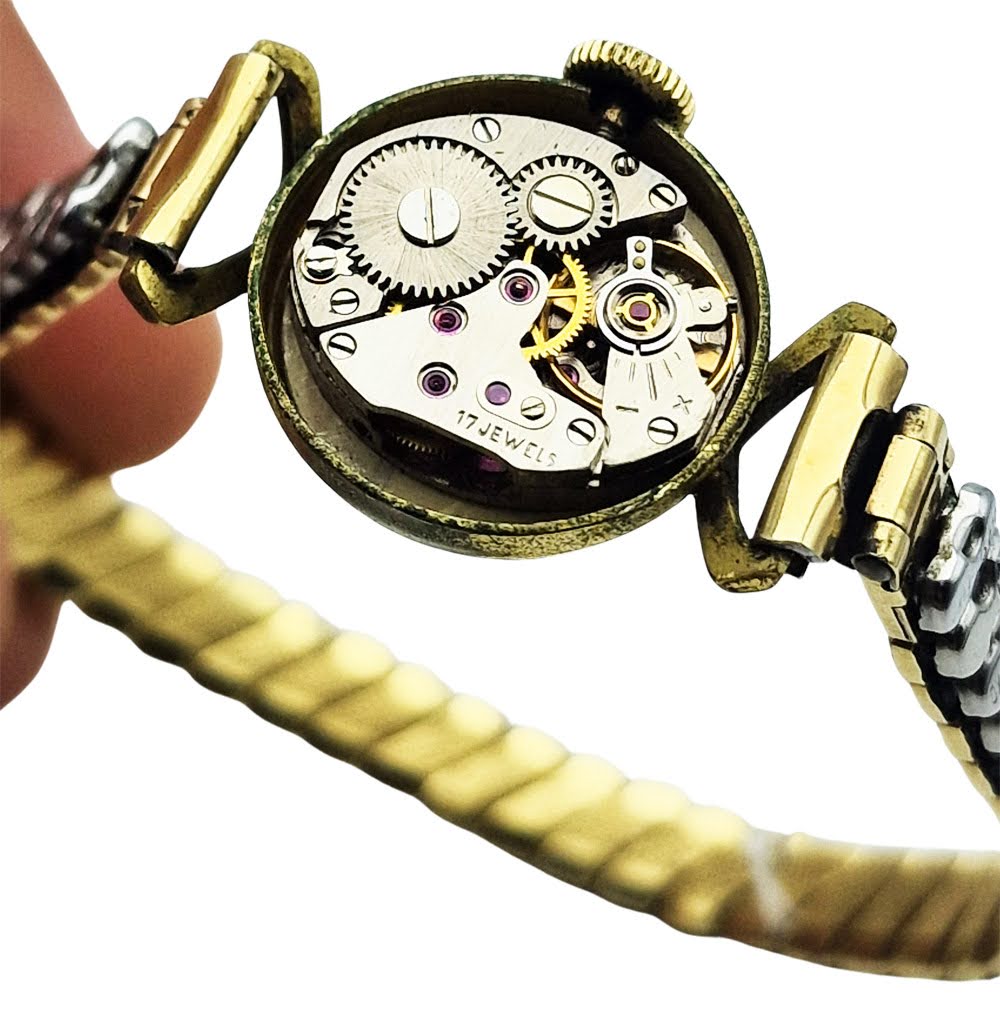 Pozłacany Avalon 17 Jewels - dobry stan!