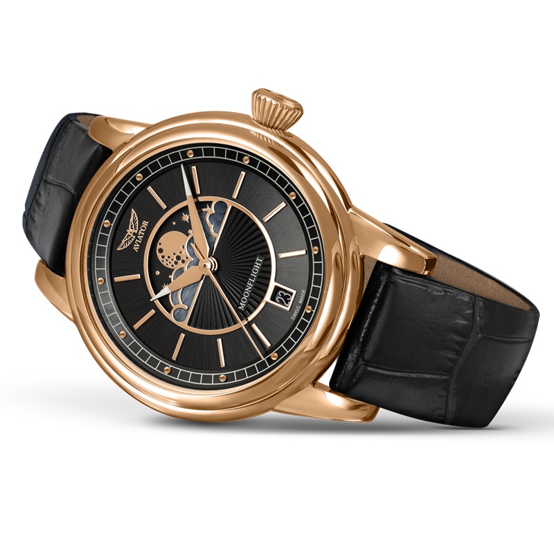 Zegarek Aviator Douglas Moonflight V.1.33.2.253.4 (V13322534)