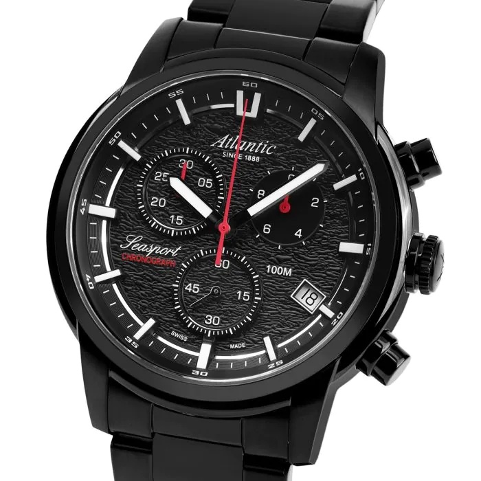 Zegarek Atlantic Seasport Chronograph 87466.46.61BK (874664661BK)