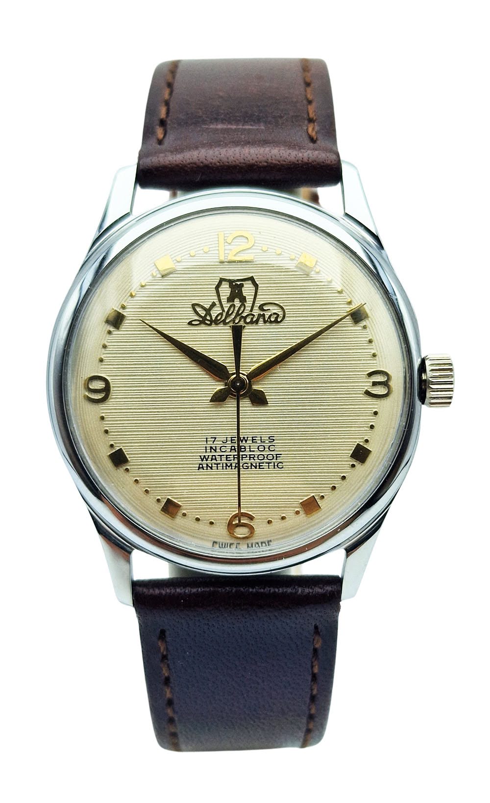 Delbana 17 Jewels Incabloc ETA 1080 - piękna renowacja!
