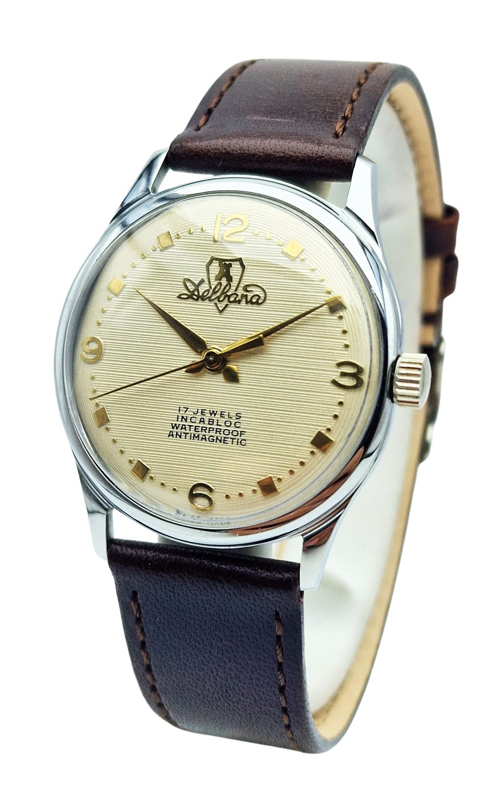 Delbana 17 Jewels Incabloc ETA 1080 - piękna renowacja!