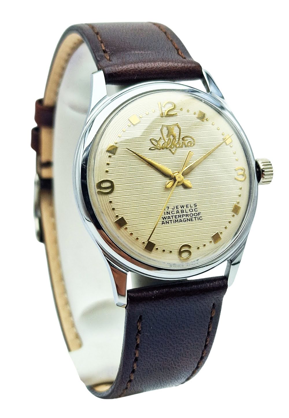 Delbana 17 Jewels Incabloc ETA 1080 - piękna renowacja!
