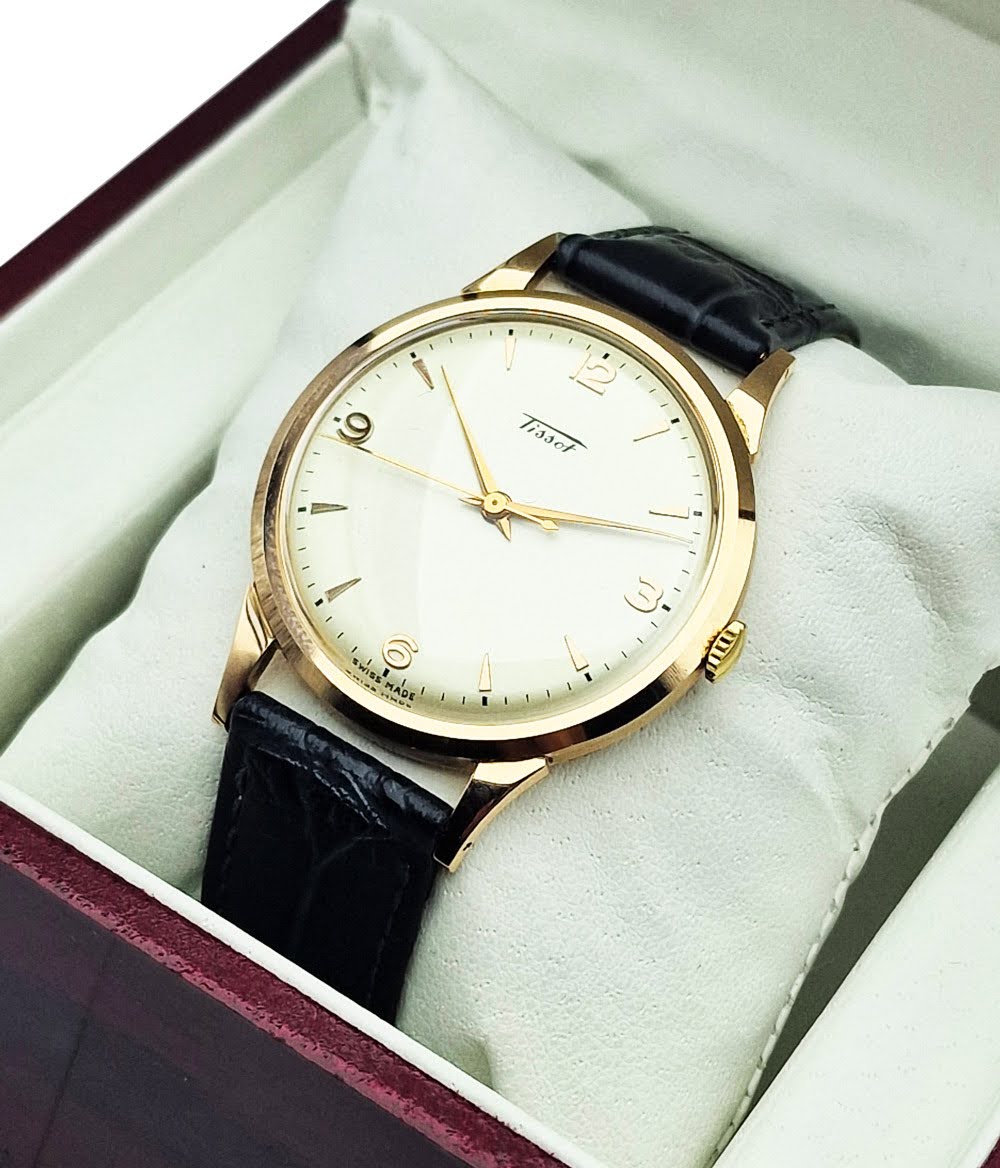 Tissot Cal. 27B-2 14K Gold z 1955r. - stan sklepowy!