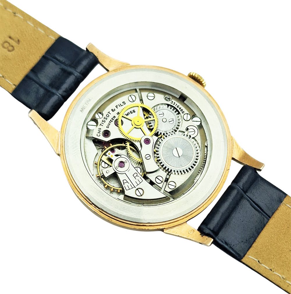 Tissot Cal. 27B-2 14K Gold z 1955r. - stan sklepowy!