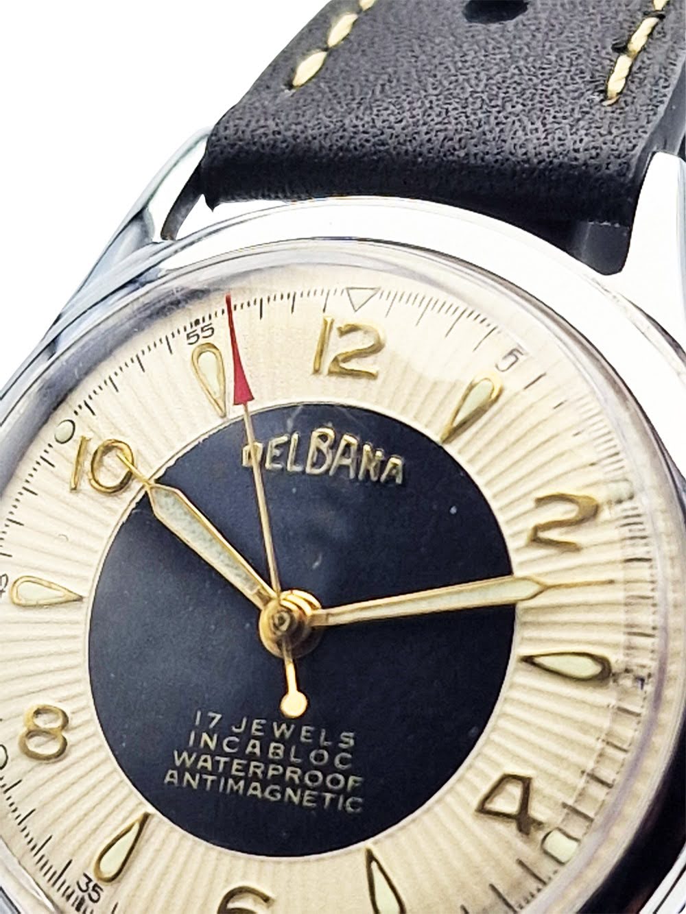 Delbana 17 Jewels Incabloc - piękna renowacja!